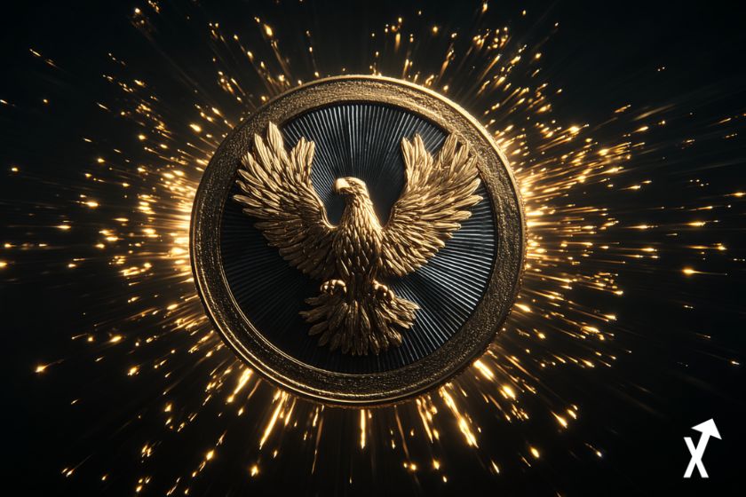 token wlfi aigle doré