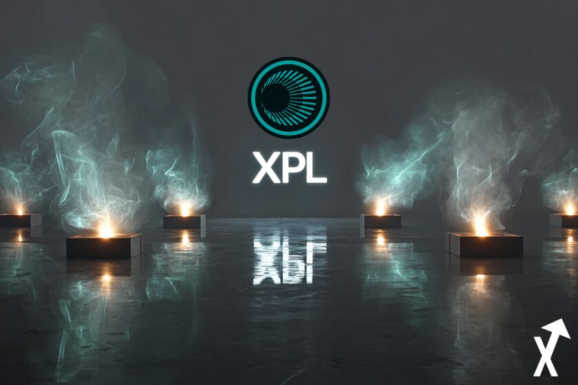 xpl plasma coin vert noir sur fond gris et vert lumiere autour