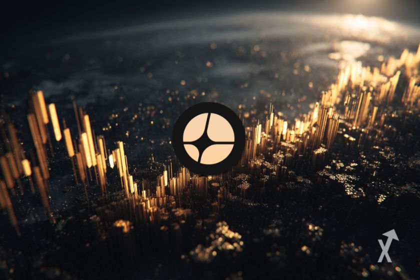 Le logo du projet ASTER sur un fond sombre avec un graphique en 3D