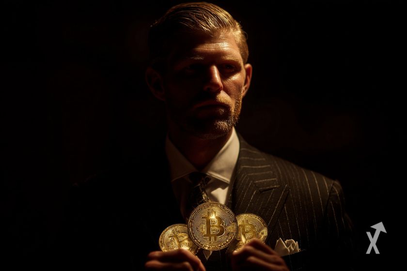 Eric Trump avec des Bitcoin