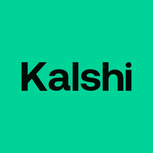 Le logo Kalshi en noir sur fond vert