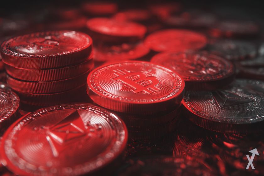 nombreux token bitcoin dans le rouge, marché crypto en baisse