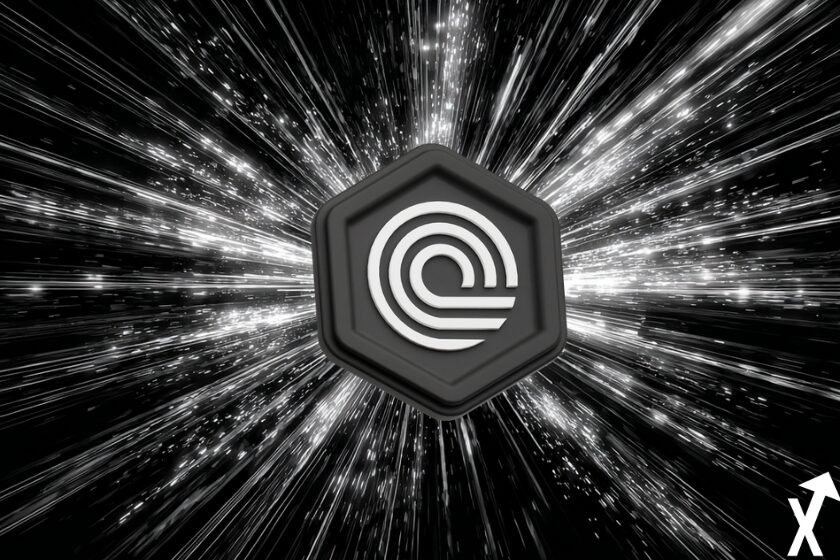 ondo finance coin noir blanc sur fond noir blanc crypto