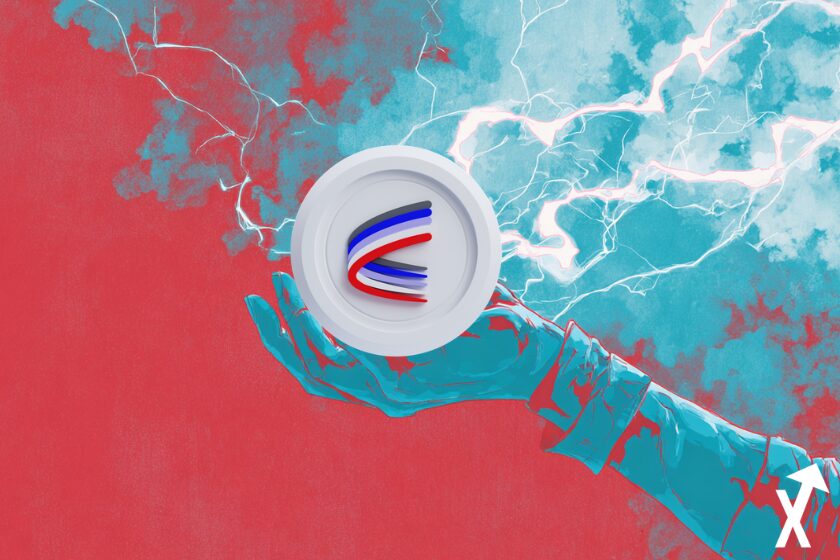 aerodrome coin base sur fond rouge et bleu coloré intense