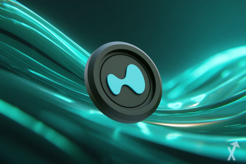 logo hype hyperliquid sur un fond vert et noir