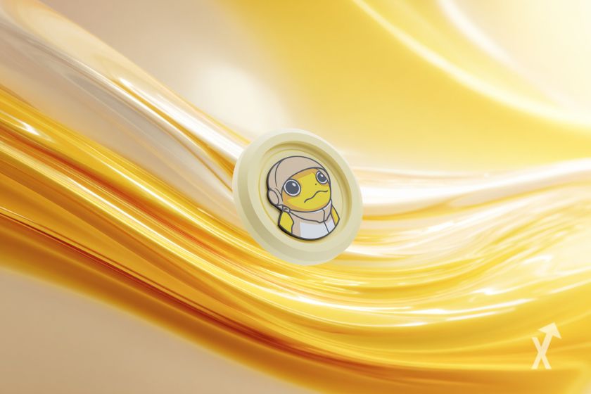 Le token de TURBO sur un fond jaune et crème