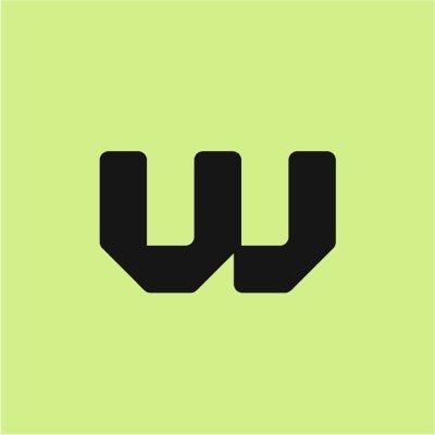 Le logo de WeFi en noir sur un fond vert clair