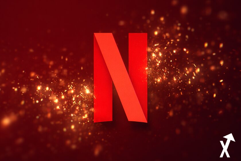 netflix logo sur fond rouge noel vibe