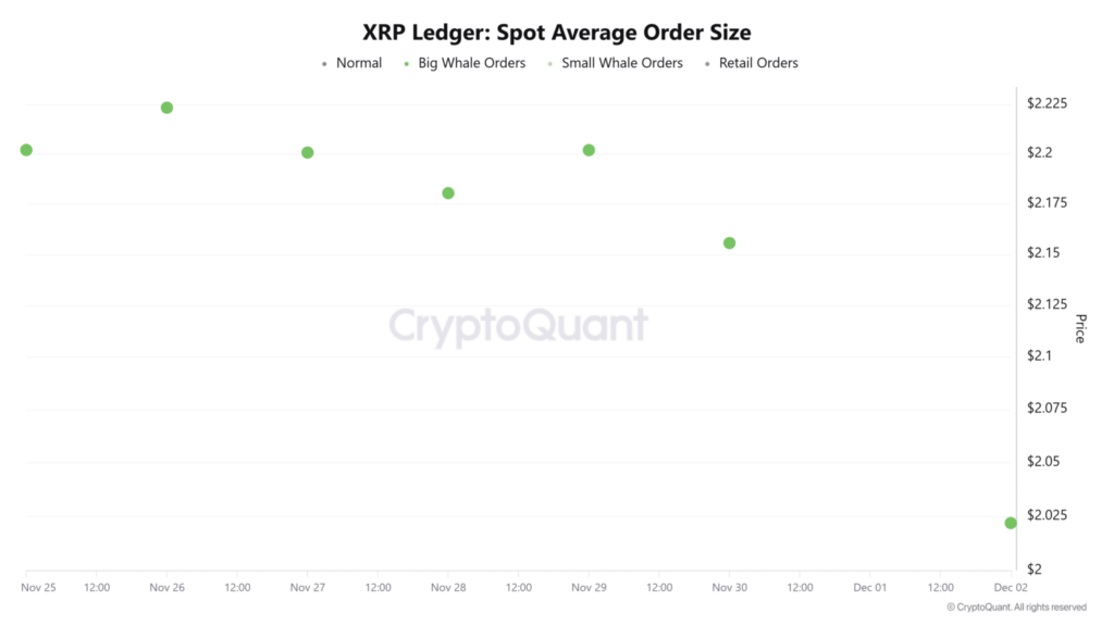 graphique du xrp ledger avec des points verts sur fond blanc