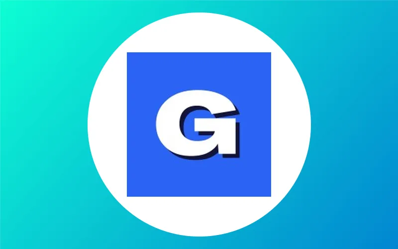 logo goliaths bleu lettre g blanche