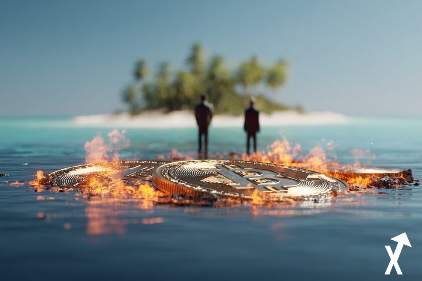 crypto ile palmier en feu bitcoin jetons crypto ocean