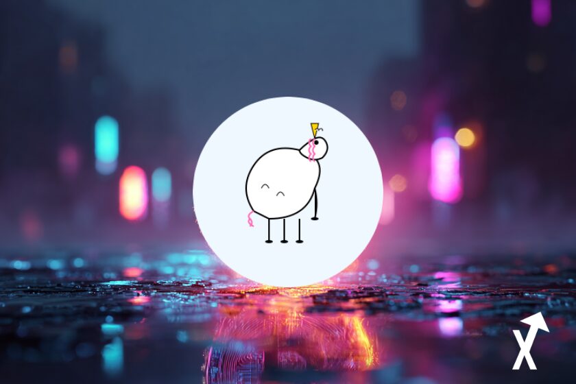 pippin coin sur fond lumiere colorée ville