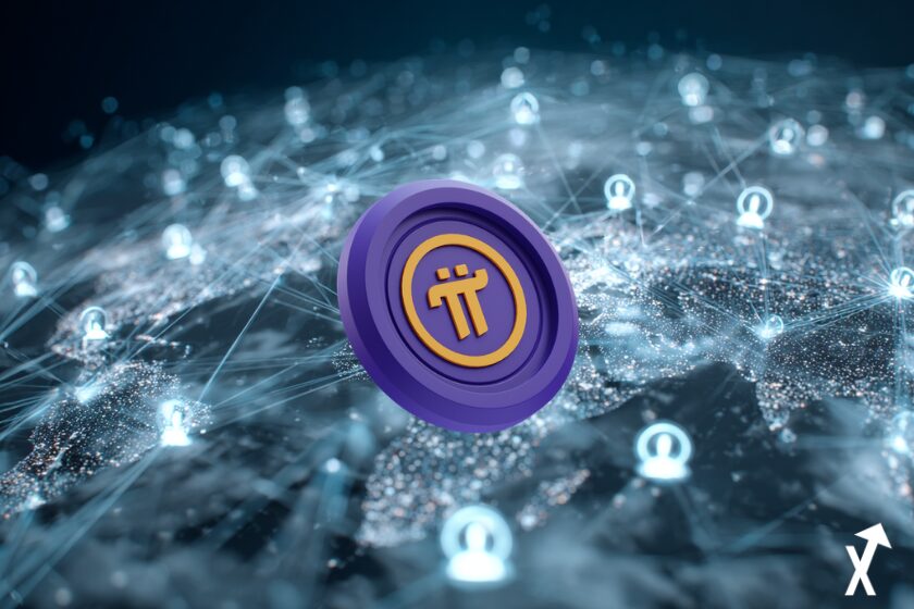 Illustration numérique futuriste d'un réseau humain mondial connecté par des noeuds lumineux et des lignes blockchain, flux de données IA entre icônes d'identité vérifiée, lumière bleue et blanche douce, esthétique tech minimaliste, carte du monde en arrière-plan avec points de connexion actifs, atmosphère lumineuse et épurée, résolution 8k -