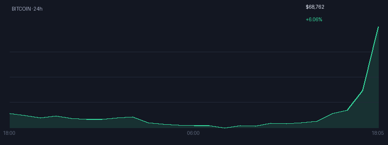 Graphique bitcoin 1j