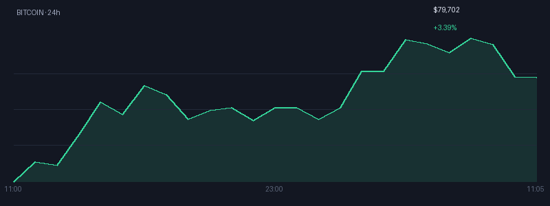 Graphique bitcoin 1j