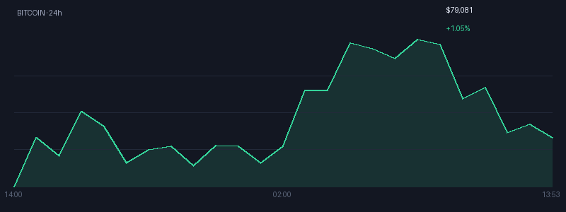 Graphique bitcoin 1j