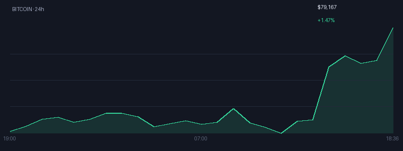 Graphique bitcoin 1j