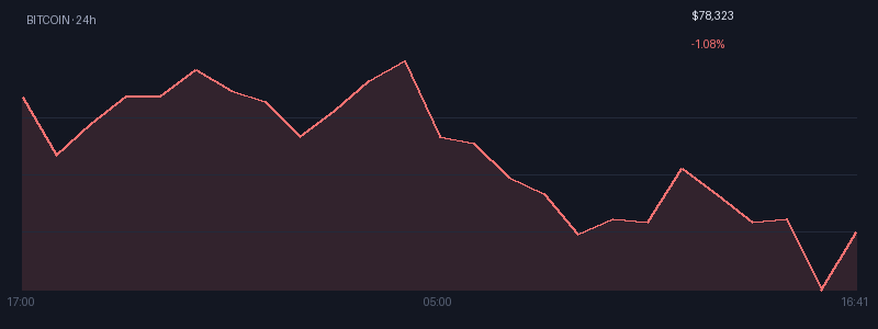Graphique bitcoin 1j