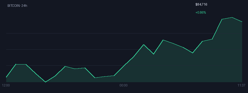 Graphique bitcoin 1j