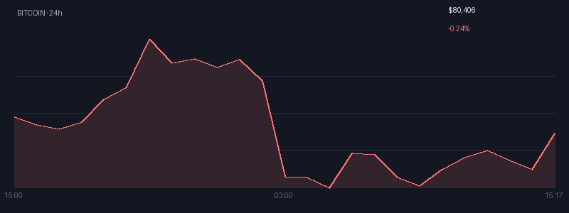 Graphique bitcoin 1j
