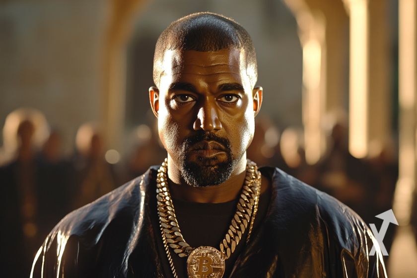 Kanye West abra&ccedil;a criptomoeda bitcoin