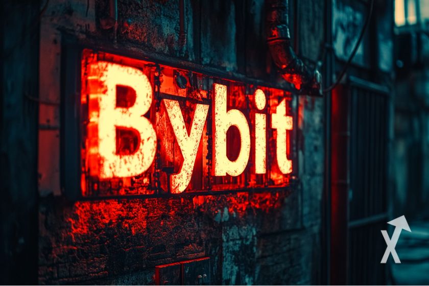 Logotipo da Bybit Exchange, plataforma cripto.