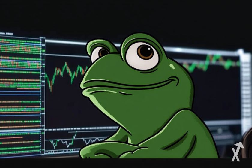 Criptomoeda Pepe em fevereiro.