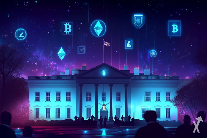 Resid&ecirc;ncia de Trump com criptomoeda.