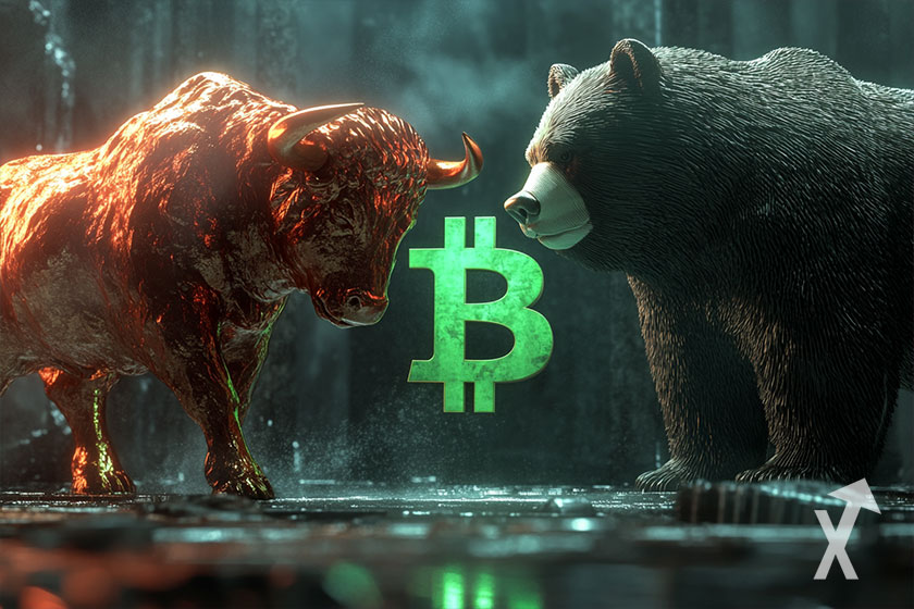 S&iacute;mbolo do touro do Bitcoin.