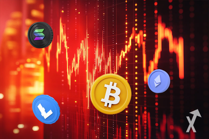 Investimento virtual em moedas digitais.