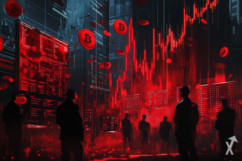 Desempenho negativo do mercado cripto