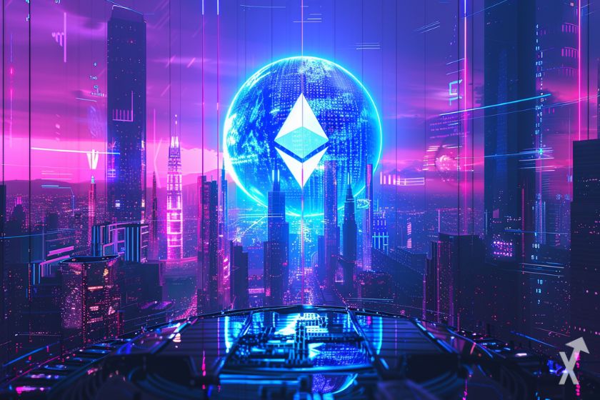 Criptomoeda Ethereum (ETH) - Moeda digital.