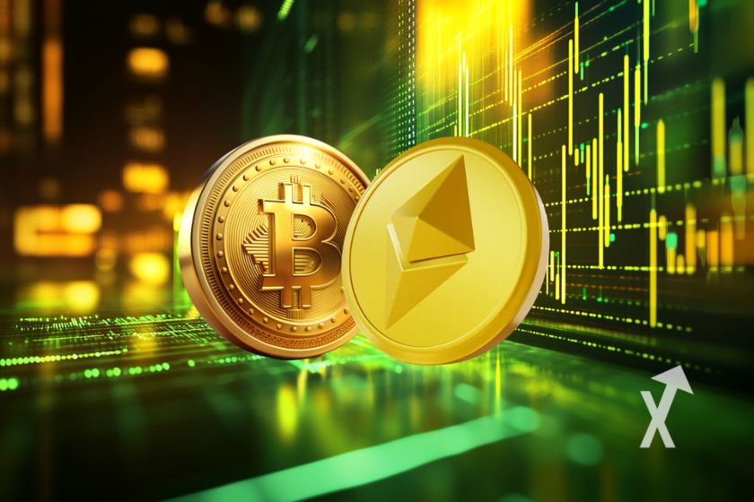 Moeda digital: Bitcoin, Ethereum, criptomoeda popular.