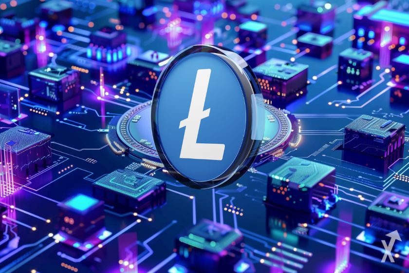 Moeda virtual Litecoin (LTC) popular.