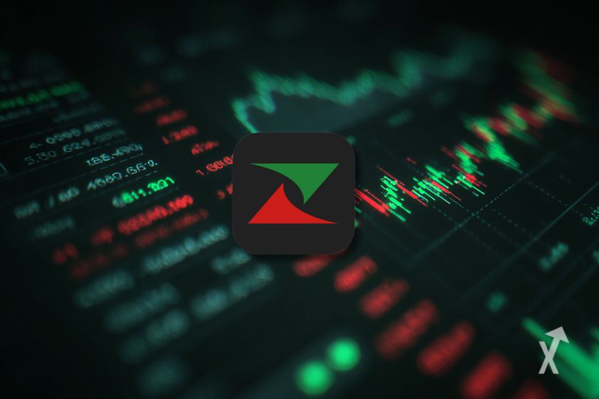 Logotipo ZoneBourse: um gr&aacute;fico financeiro moderno.