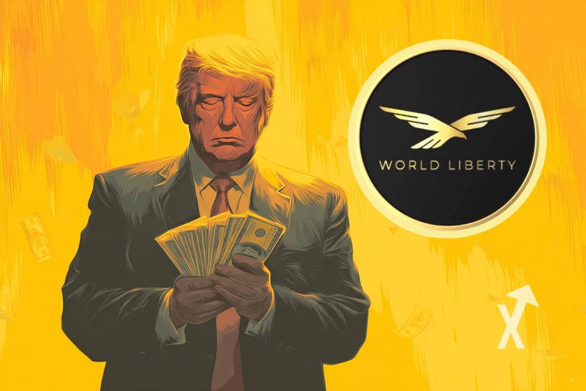 Capa da revista Trump Fortune WLFI: 6 palavras.
