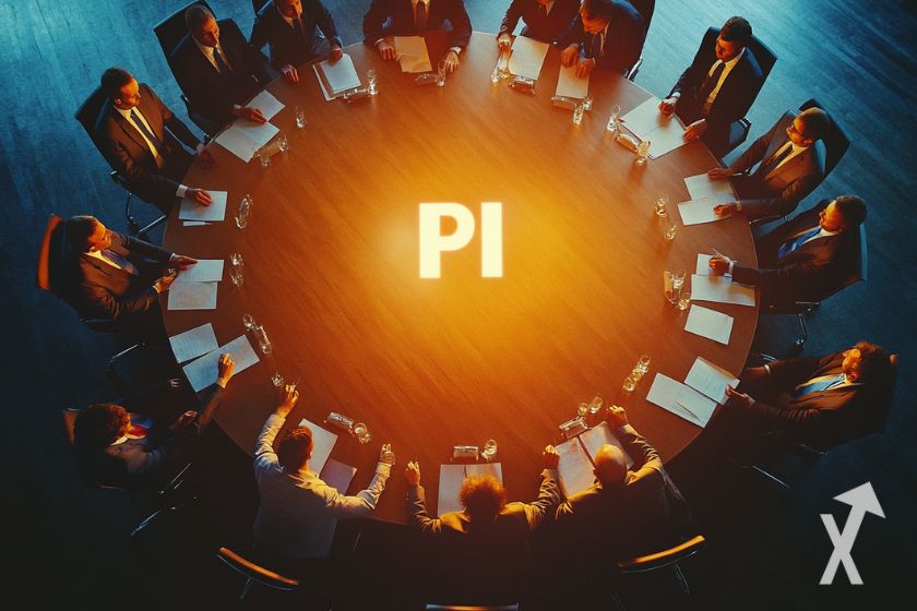 Digitale W&auml;hrung Pi Network Krypto-Token.