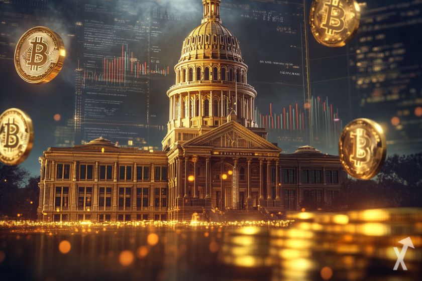 Bitcoin in Texas Reserv BTC Symbol.