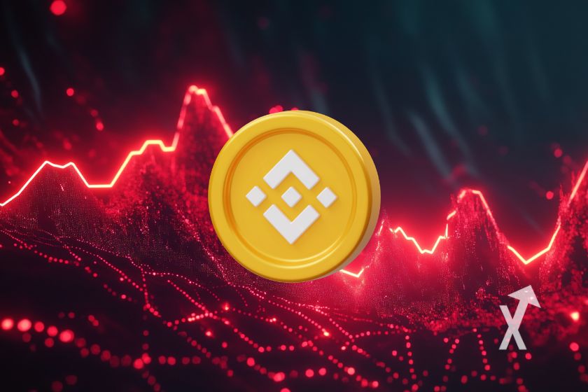 Binance-Konto f&uuml;r Krypto-Tests beschriftet.
