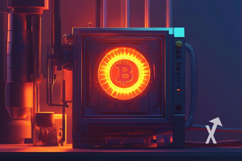 Bedeutung von Bitcoin-Mining illustriert Coverbild.