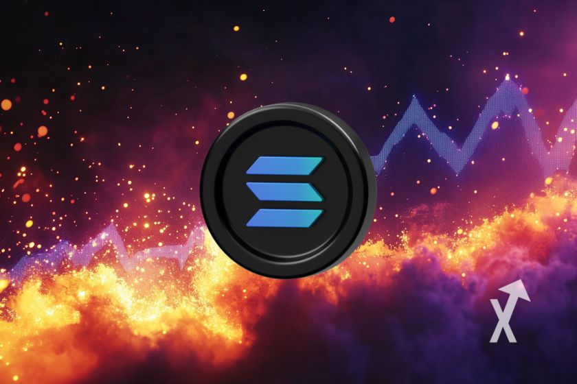 K&uuml;nstlerisches Cover f&uuml;r Solana Token SOL