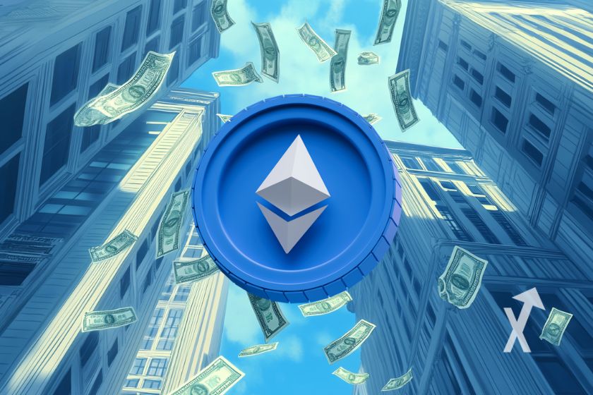 Ethereum digitales W&auml;hrung Symbolbild Konzept