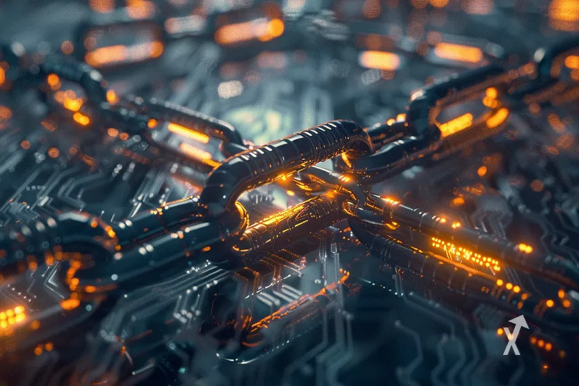 Blockchain-Kryptow&auml;hrung: Technologie f&uuml;r digitale Transaktionen.