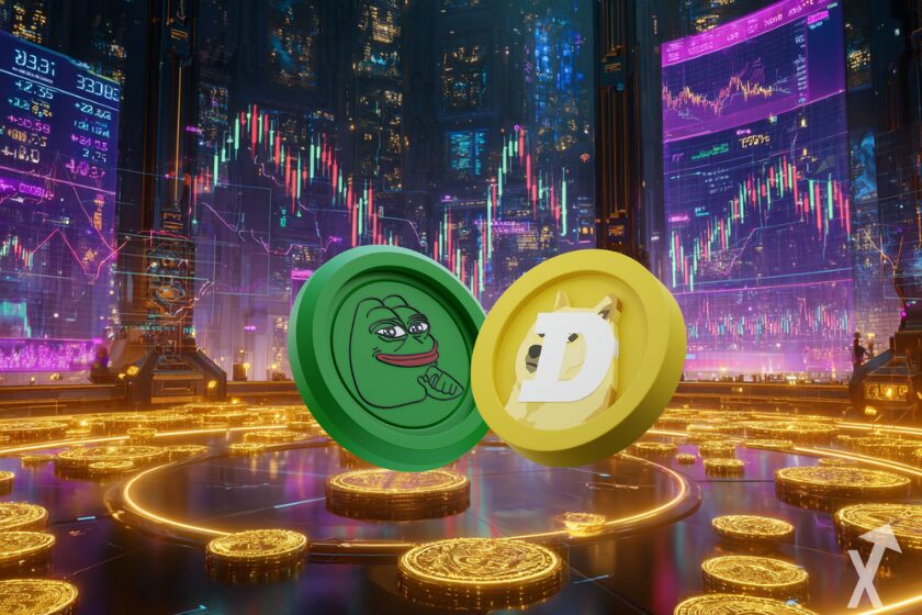 Krypto Doge gegen Pepe in Deutschland.
