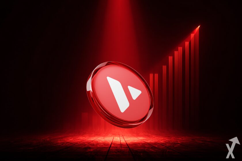 Alternative W&auml;hrung Avax Kryptow&auml;hrung Symbol.