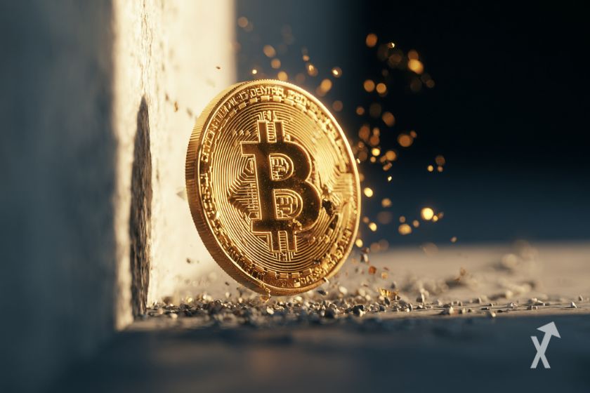 Bitcoin-M&uuml;nze zur Investition und Spekulation.