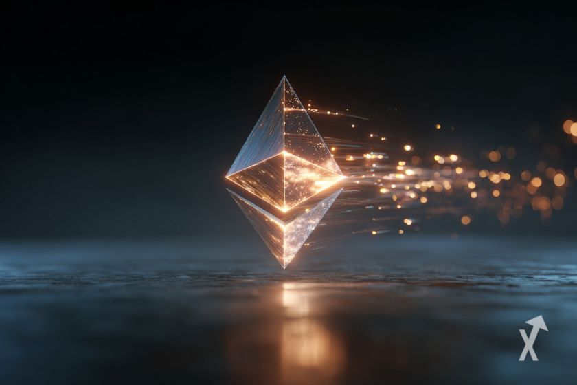 Das Ethereum-Logo: Schlicht, zeitgem&auml;&szlig;, markant.