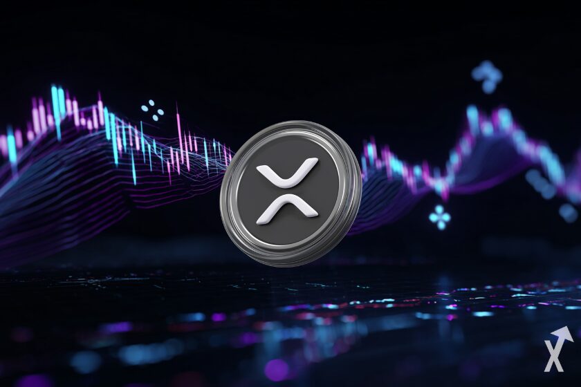Digitale W&auml;hrung XRP Ripple Symbol.