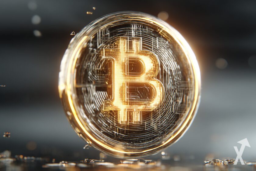 "Bitcoin Gold Licht, Neon-Vibe BTC" - "Bitcoin Gold Licht, Neon-Vibe BTC"
