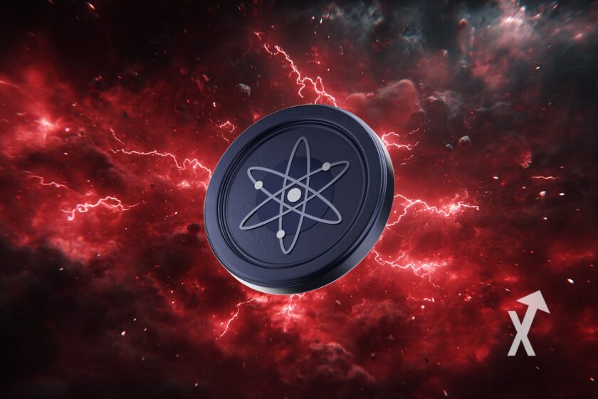 Cosmos ATOM 3D M&uuml;nze im Weltraum.